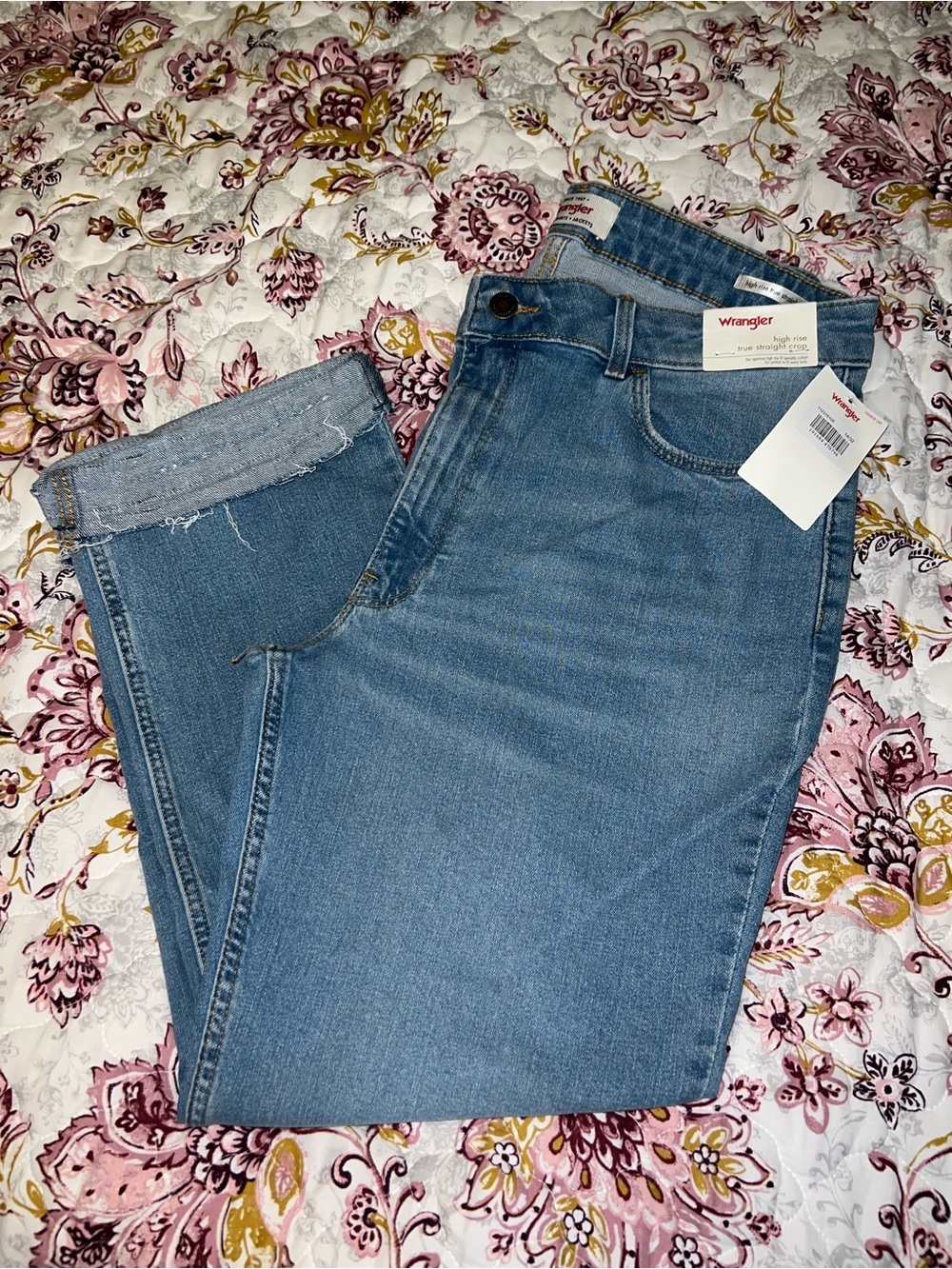 Wrangler High Rise Women's Jeans - Light Blue